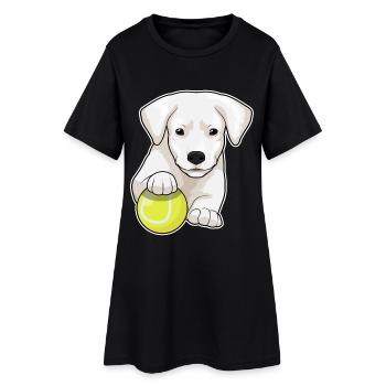 Puppy Tennis Balle de tennis - Robe T-shirt Femme - noir - Devant