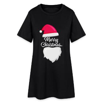 Noël, noël, noël, noël, noël, noël, noël, noël - Robe T-shirt Femme - noir - Devant