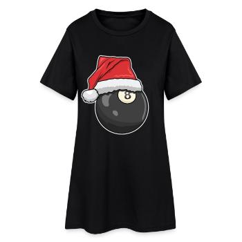 Christmas Billiards - Women’s T-Shirt Dress - black - Front