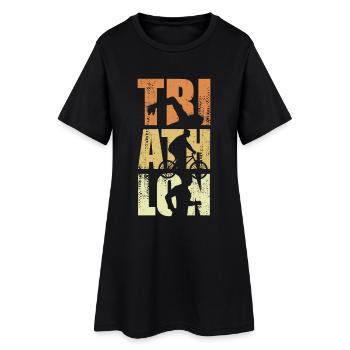 Fun Triathlon Event - Women’s T-Shirt Dress - black - Front