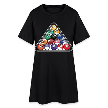 Billiard Triangle - Women’s T-Shirt Dress - black - Front