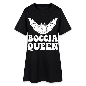Boccia Queen Boules Balls Halloween Costume Boules - Robe T-shirt Femme - noir - Devant