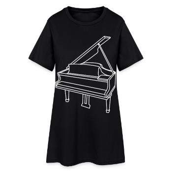 Croquis d’aile - Robe T-shirt Femme - noir - Devant