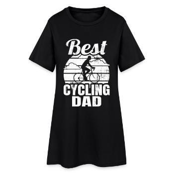 Best Cycling Dad - Frauen T-Shirt-Kleid - Schwarz - Vorne