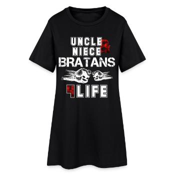 Oncle et nièce à vie de Bratan Cadeau - Robe T-shirt Femme - noir - Devant