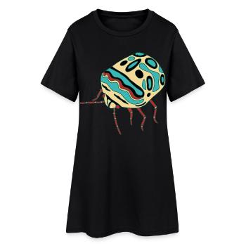Insecte multicolore - Robe T-shirt Femme - noir - Devant