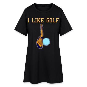 Golf Love - Women’s T-Shirt Dress - black - Front