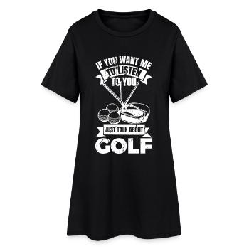 Golfe - Robe T-shirt Femme - noir - Devant