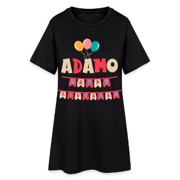 Adam Happy Birthday T-Shirt - Women’s T-Shirt Dress - black - Front