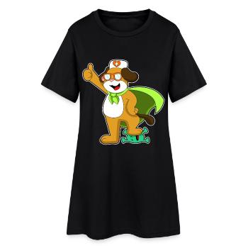 Dog Doctor - Robe T-shirt Femme - noir - Devant