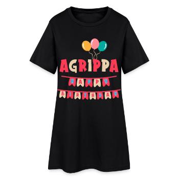 Agrippa t-shirt joyeux anniversaire joyeux anniversaire - Robe T-shirt Femme - noir - Devant