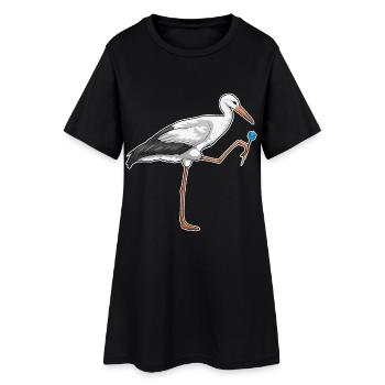 Stork Dart Dart - Women’s T-Shirt Dress - black - Front