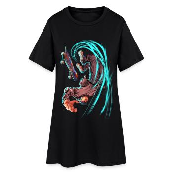 Pro skater - Women’s T-Shirt Dress - black - Front