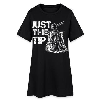 Axe Throwing Just The Tip Axe Whisperer Vintage - Frauen T-Shirt-Kleid - Schwarz - Vorne