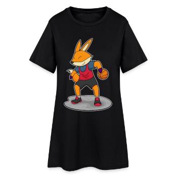 Fuchs Basketball Player Basketball - Women’s T-Shirt Dress - black - Front