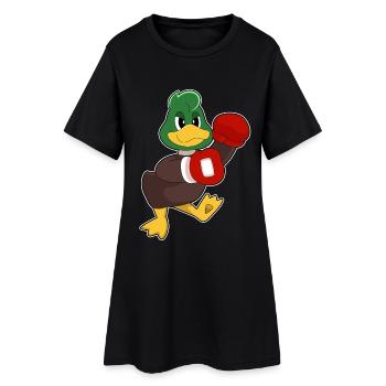 Duck Boxer Gants de boxe Boxe Boxe - Robe T-shirt Femme - noir - Devant