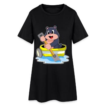 Mole Small Boat - Women’s T-Shirt Dress - black - Front