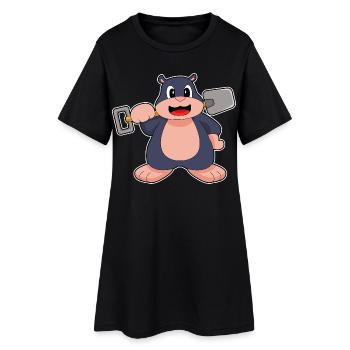 Mole Miner Shovel Mining - Women’s T-Shirt Dress - black - Front