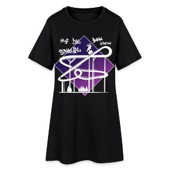 Getting on the wrong track - Women’s T-Shirt Dress - black - Front