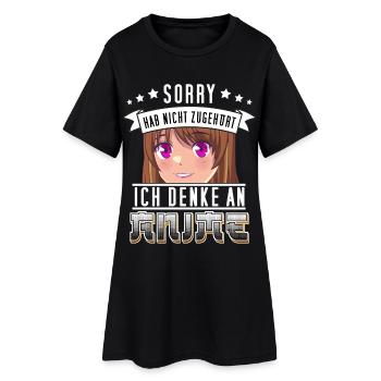 Lustiges Anime Design für Manga und Anime Fans - Frauen T-Shirt-Kleid - Schwarz - Vorne