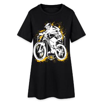 VTT VTT - VTT - VTT - Robe T-shirt Femme - noir - Devant