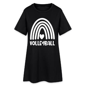 Volleyball - Women’s T-Shirt Dress - black - Front