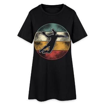 Handball Handball Joueur de handball féminin - Robe T-shirt Femme - noir - Devant