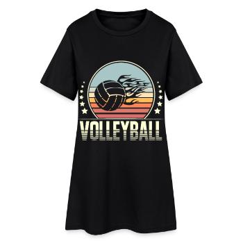 Volleyball - Women’s T-Shirt Dress - black - Front