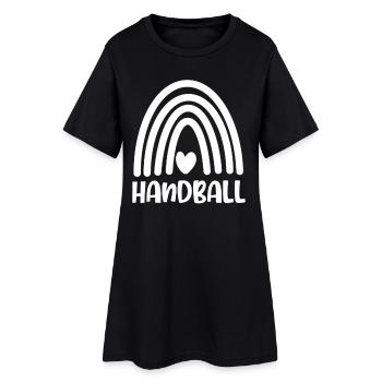 Handball Handballeur - Robe T-shirt Femme - noir - Devant