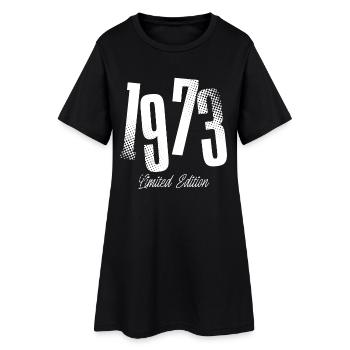 1973 Year of birth Year of construction born - Women’s T-Shirt Dress - black - Front
