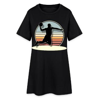 Basketball basketball players - Women’s T-Shirt Dress - black - Front