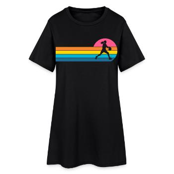 Basketball féminin Basketball féminin - Robe T-shirt Femme - noir - Devant
