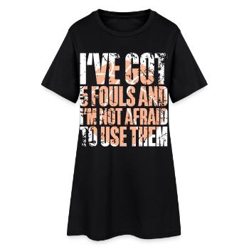 Joueurs de basket-ball - Robe T-shirt Femme - noir - Devant