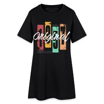 1957 Jahrgang Vintage Retro Geburtstag - Frauen T-Shirt-Kleid - Schwarz - Vorne
