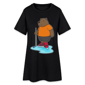 Bâtons de hockey sur glace Bear - Robe T-shirt Femme - noir - Devant