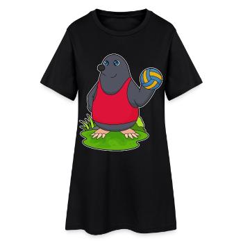 Mole Volleyball Player Volleyball - Women’s T-Shirt Dress - black - Front