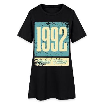 1992 Anniversaire de naissance Année de naissance - Robe T-shirt Femme - noir - Devant
