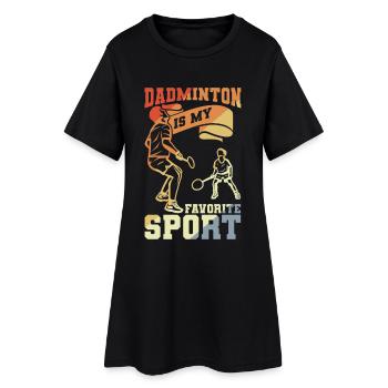 Badminton Papa - Robe T-shirt Femme - noir - Devant