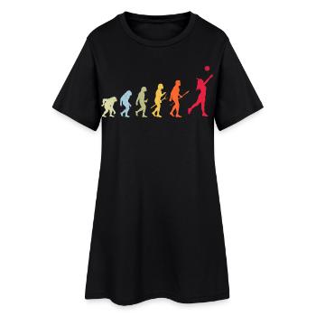 Volleyball Evolution - Women’s T-Shirt Dress - black - Front