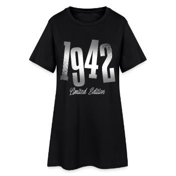 1942 Année de naissance Année de naissance - Robe T-shirt Femme - noir - Devant