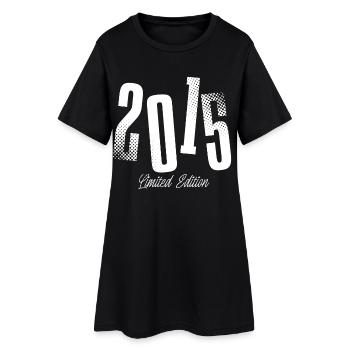 2015 Year of birth Year of construction born - Women’s T-Shirt Dress - black - Front