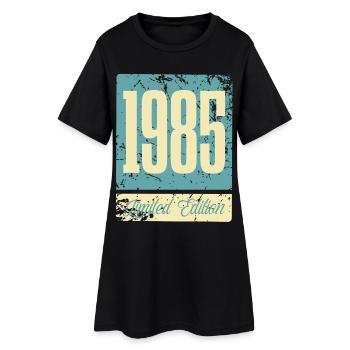 1985 Anniversaire de naissance Année de naissance - Robe T-shirt Femme - noir - Devant