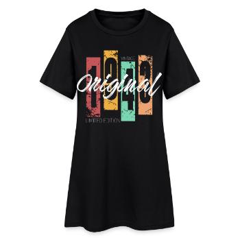 1943 Vintage Retro Birthday - Women’s T-Shirt Dress - black - Front