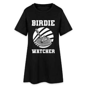 Blague sur le badminton - Robe T-shirt Femme - noir - Devant
