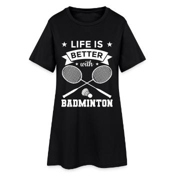 Badminton Motivation - Robe T-shirt Femme - noir - Devant
