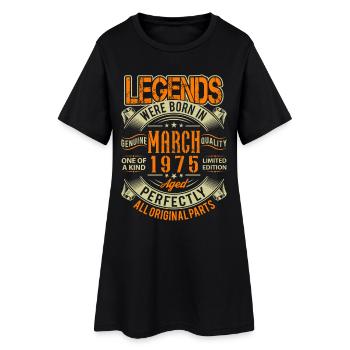 1975 Mars Anniversaire Légende - Robe T-shirt Femme - noir - Devant
