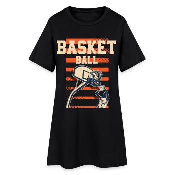 Basketball basketball players - Women’s T-Shirt Dress - black - Front