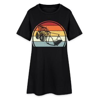 Excavator - Women’s T-Shirt Dress - black - Front