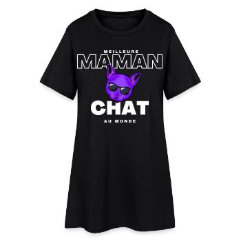 Meilleure Maman Chat au Monde - Robe T-shirt Femme - noir - Devant