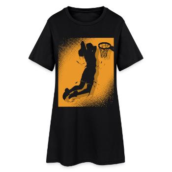 Basketball basketball players - Women’s T-Shirt Dress - black - Front